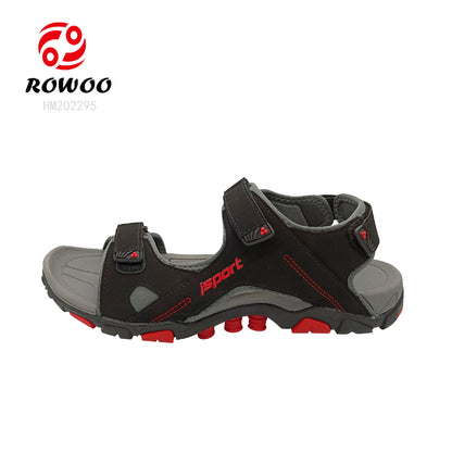 Customized open toe velcro anket self sticker outdoor sport sandals for men