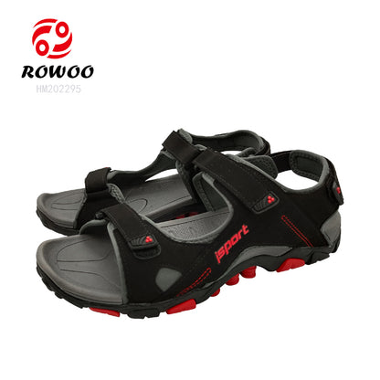 Customized open toe velcro anket self sticker outdoor sport sandals for men