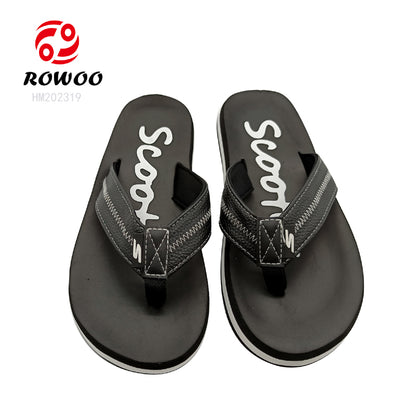 Hot sale open toe summer beach sleepers casual shoes no slip outdoor slippers for men