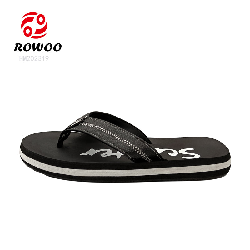 Hot sale open toe summer beach sleepers casual shoes no slip outdoor slippers for men