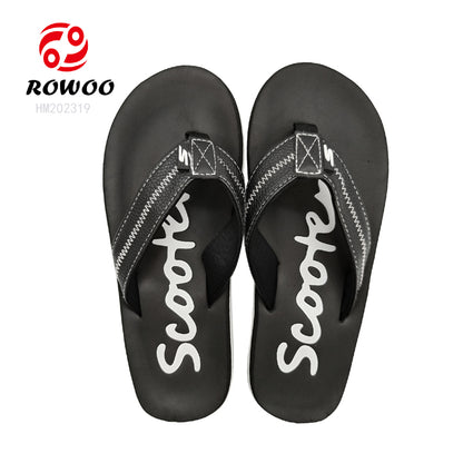 Hot sale open toe summer beach sleepers casual shoes no slip outdoor slippers for men