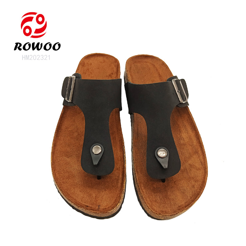 Customized nubuck strap summer fashion Flip flops sleepers for men