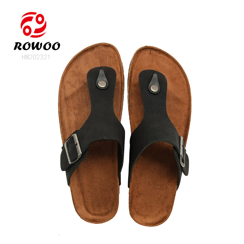 Customized nubuck strap summer fashion Flip flops sleepers for men