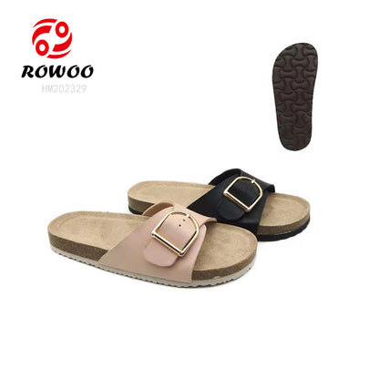 Promotion open toe clog sandals wood sole slipper top quality fashion outdoor unisex cork sandals shoes