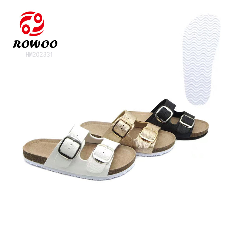 New arrival clog sandals wood sole outdoor unisex cork sandals shoes