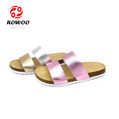 Promotion open toe clog sandals wood sole slipper top quality fashion outdoor unisex cork sandals shoes