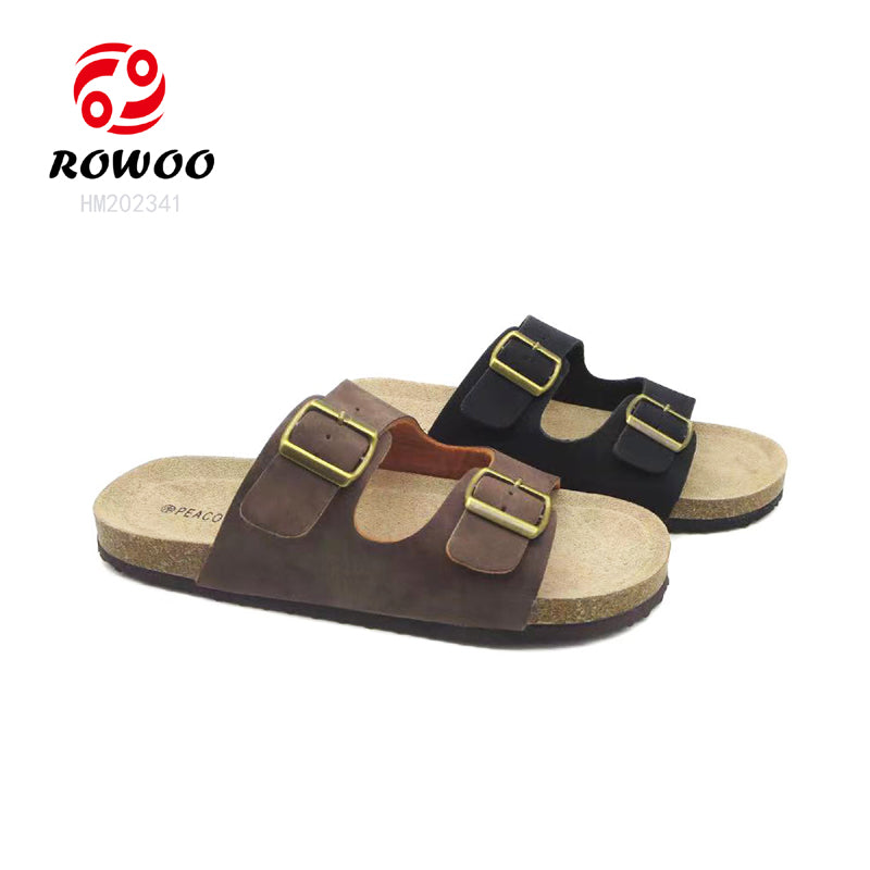 New arrival clog sandals wood sole outdoor unisex cork sandals shoes