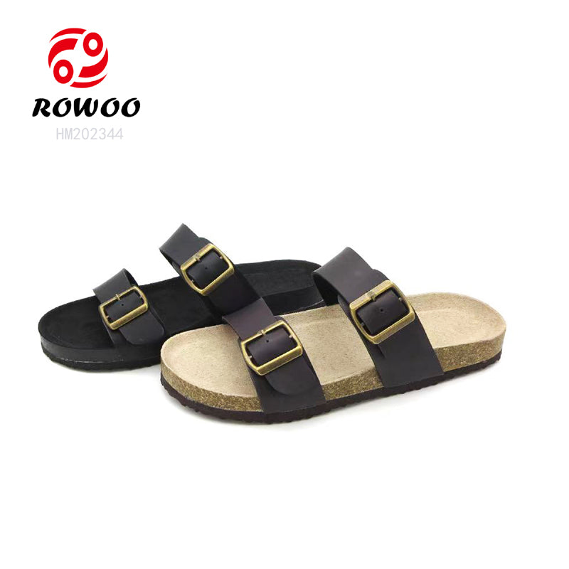 New arrival clog sandals wood sole outdoor unisex cork sandals shoes